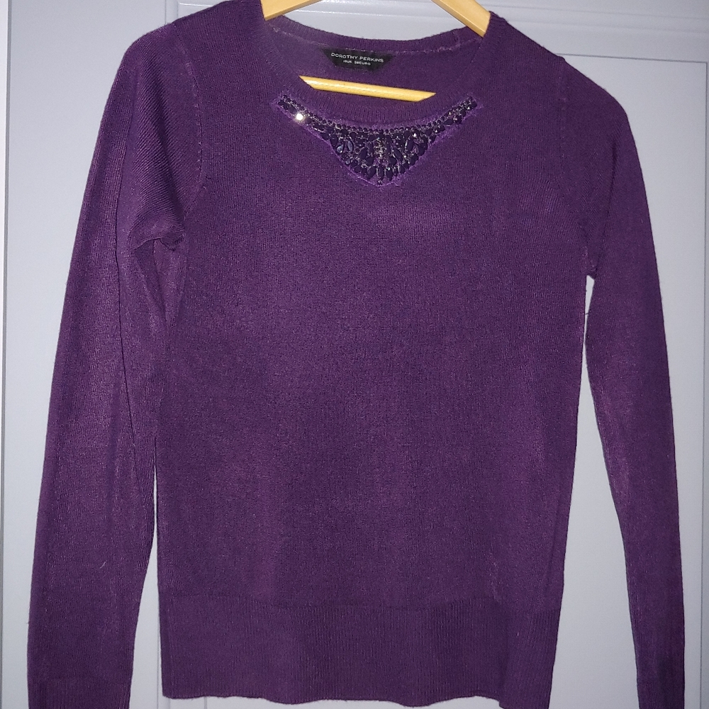 Dorothy Perkins purple sweater
